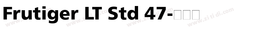 Frutiger LT Std 47字体转换